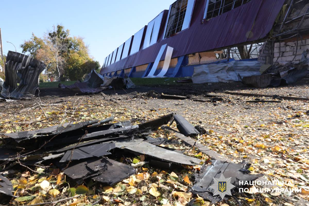 На фото наслідки ворожого обстрілу