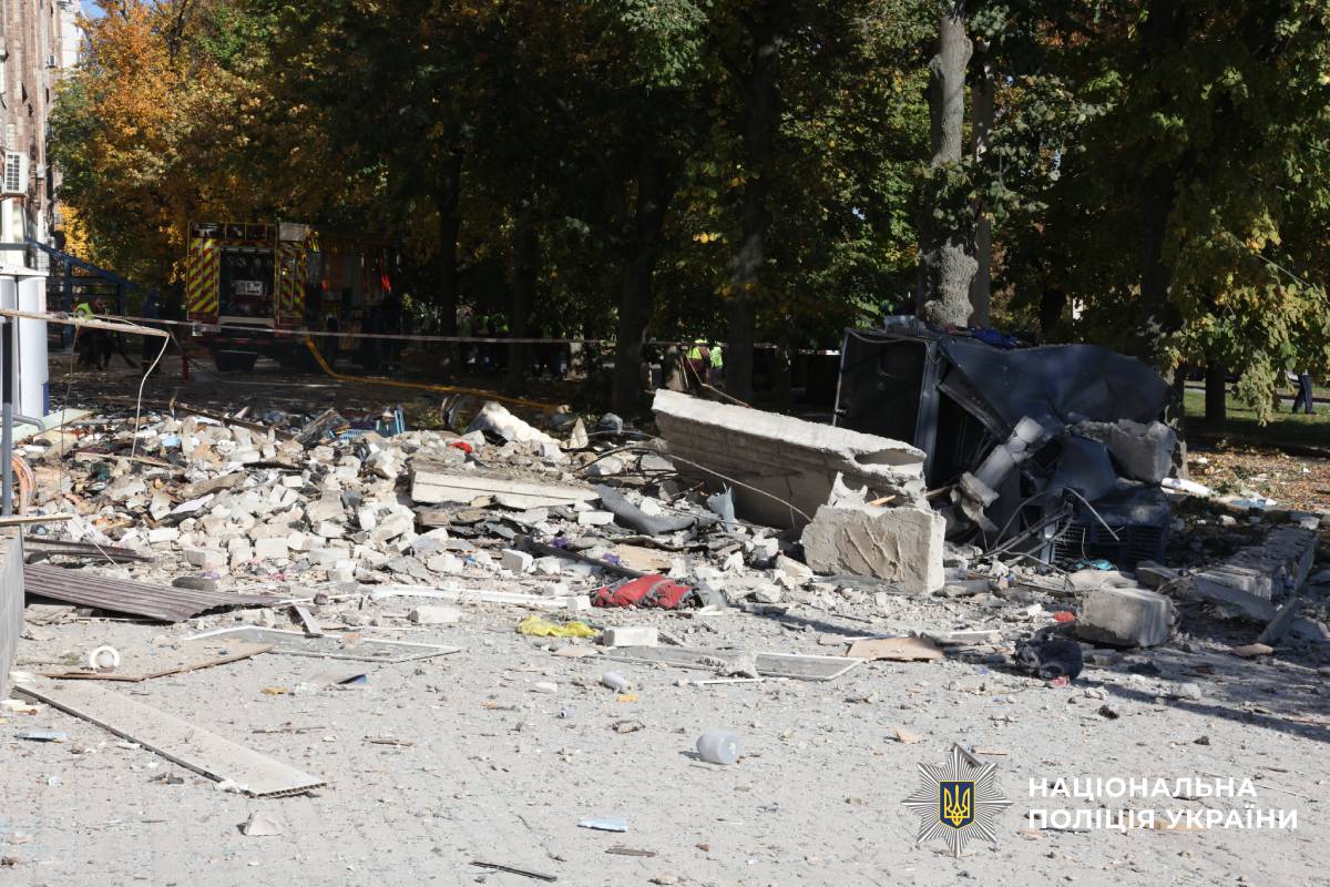На фото наслідки ворожого обстрілу