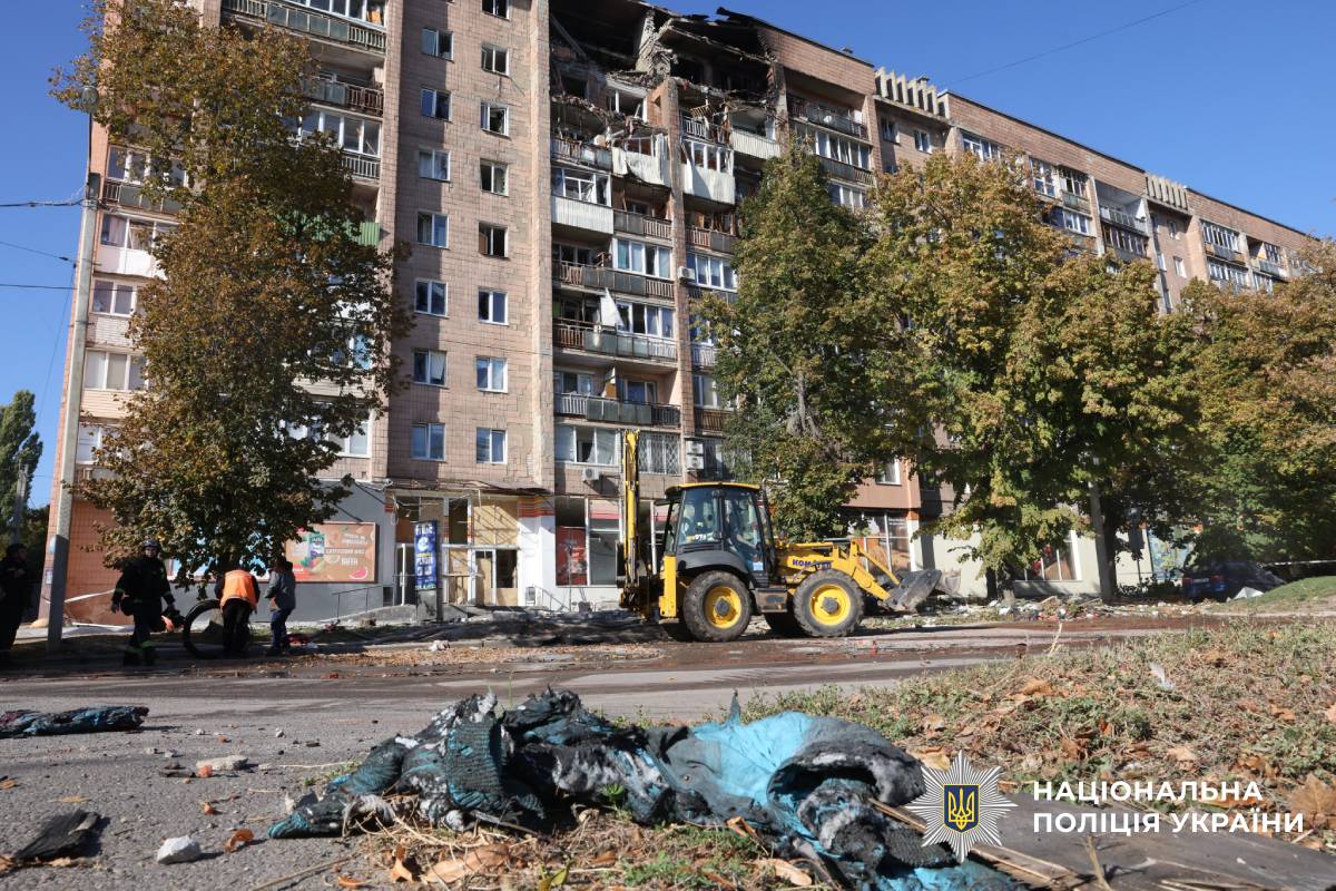На фото наслідки ворожого обстрілу
