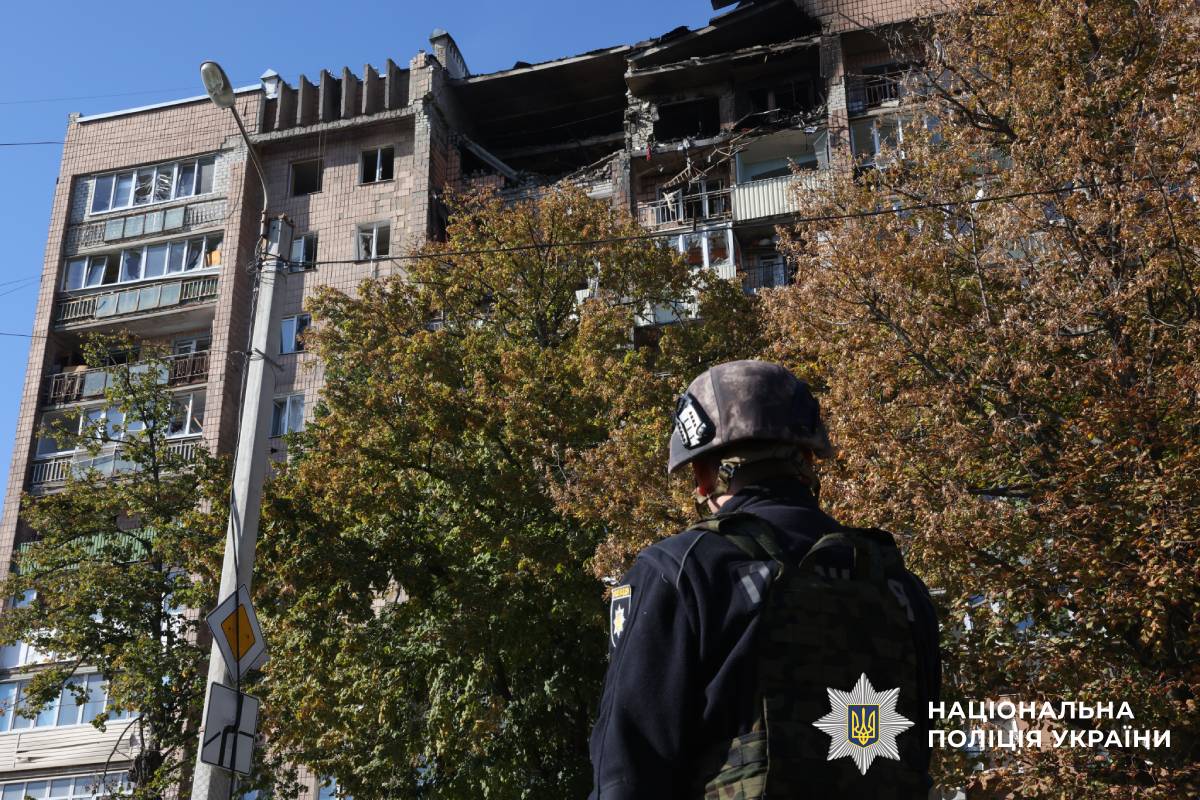 На фото наслідки ворожого обстрілу