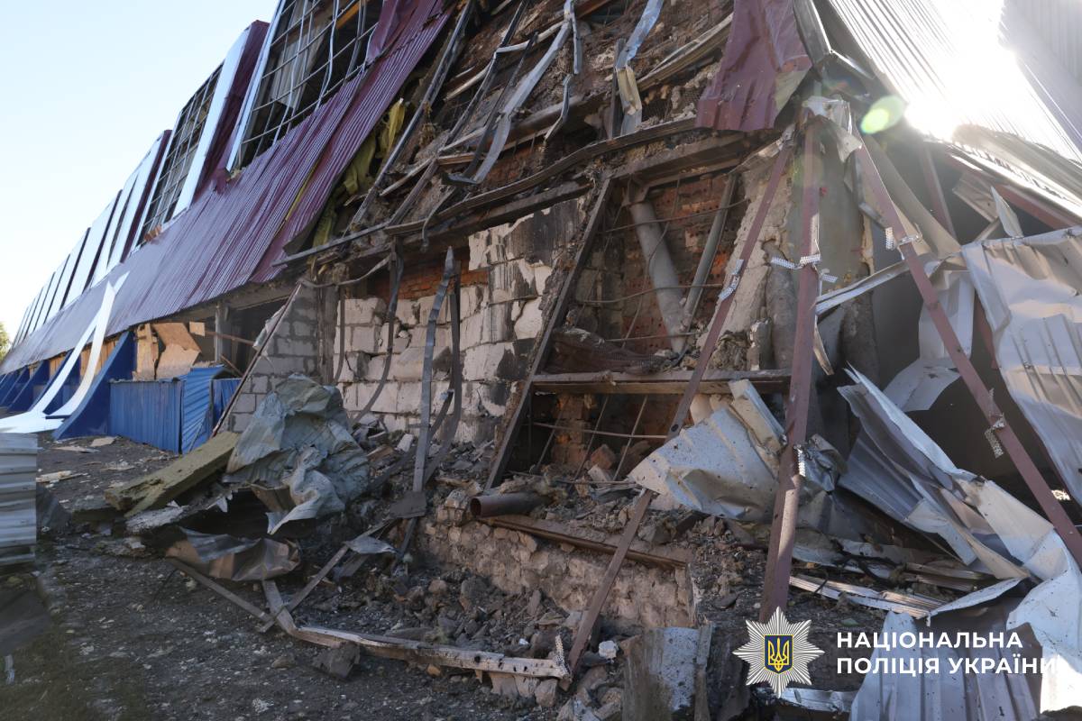 На фото наслідки ворожого обстрілу