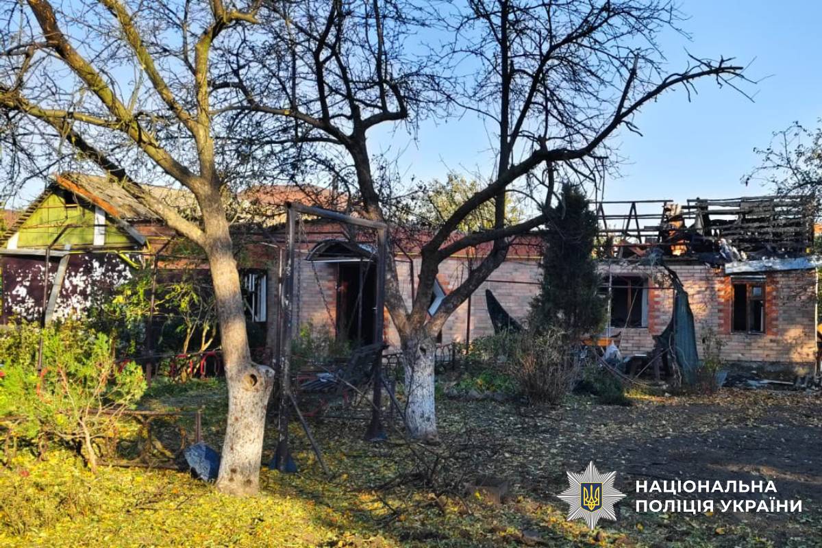 На фото наслідки ворожого огбстрілу