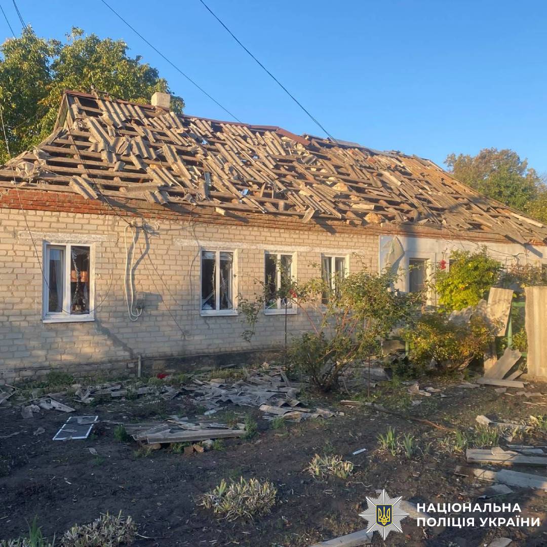 На фото наслідки ворожого обстрілу