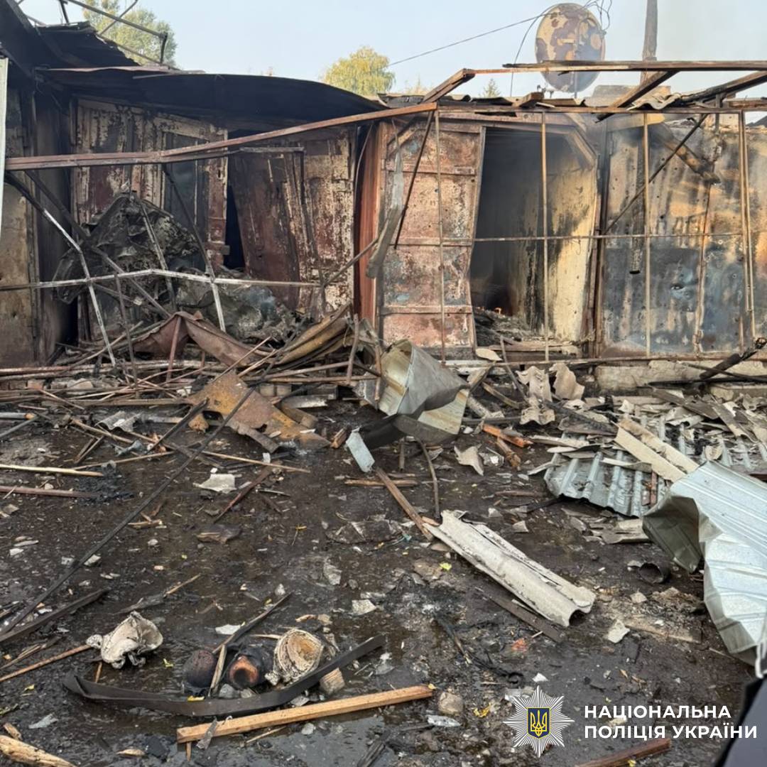 На фото наслідки ворожого обстрілу