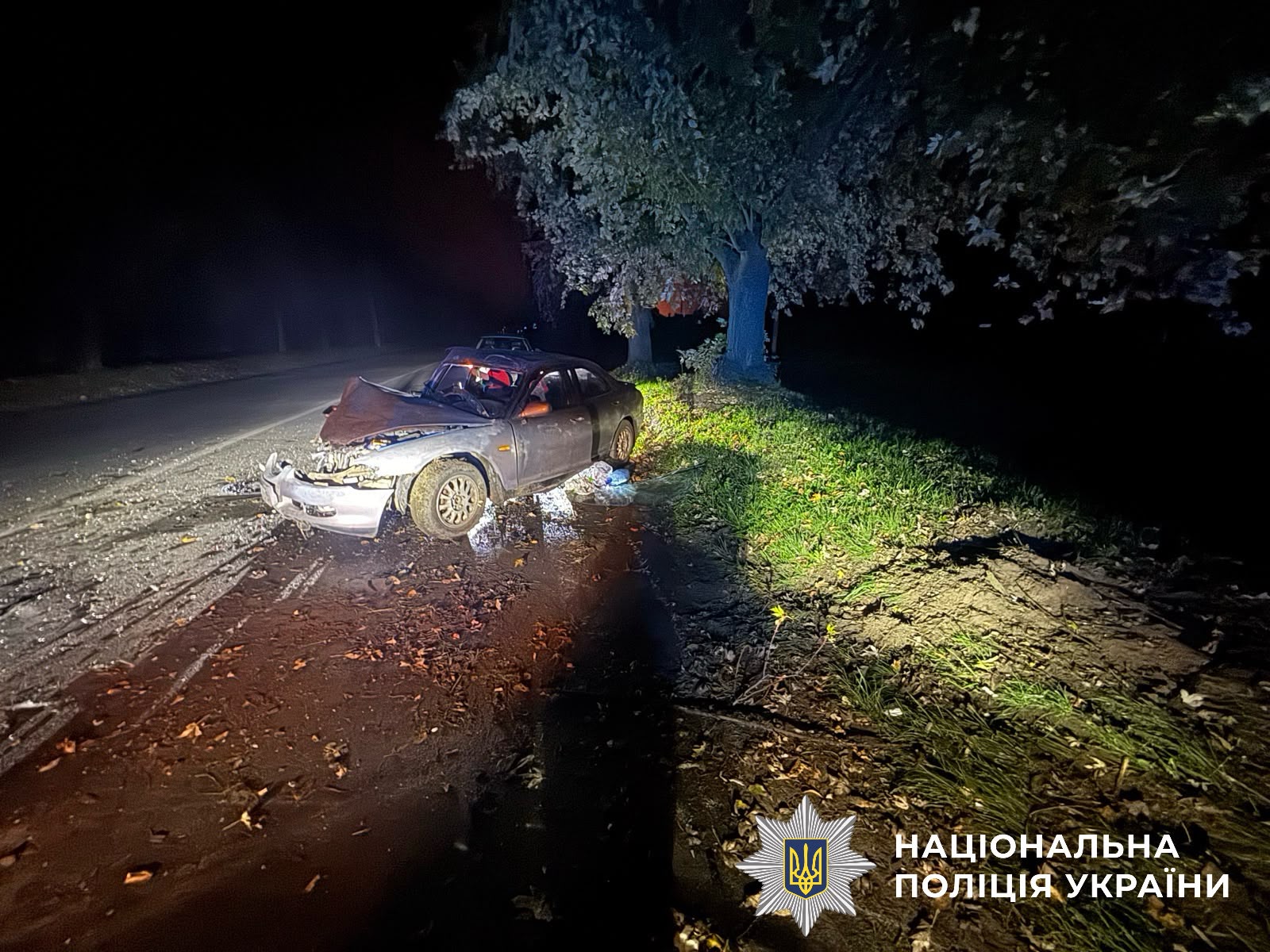 На фотографії зображено автомобіль, який є учасником ДТП.