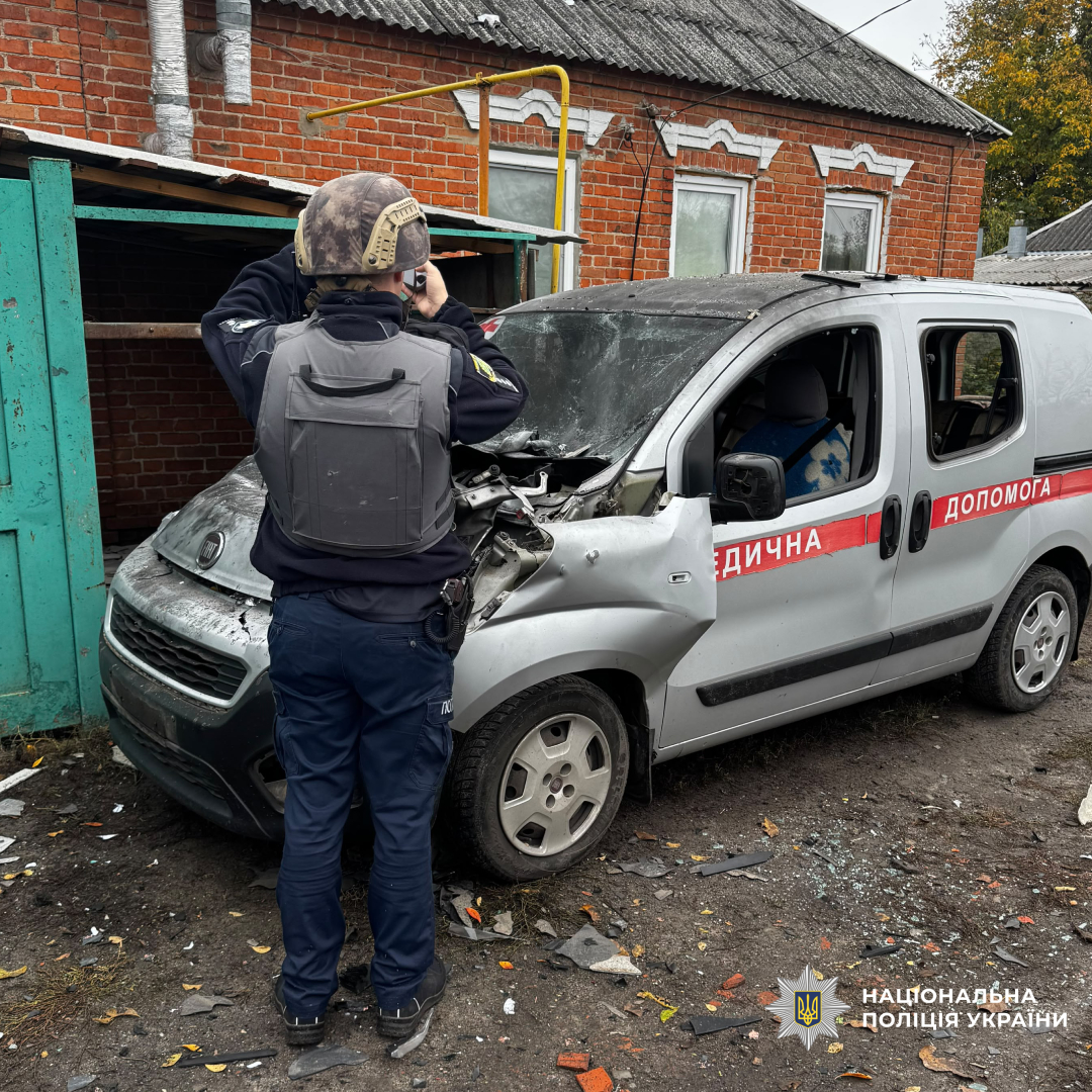 поліцейські задокументували наслідки воєнних злочинів країни-агресора на Харківщині