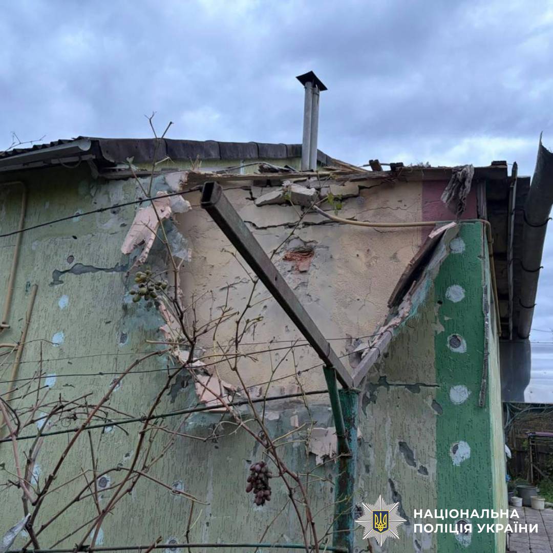 На фото наслідки ворожого обстрілу