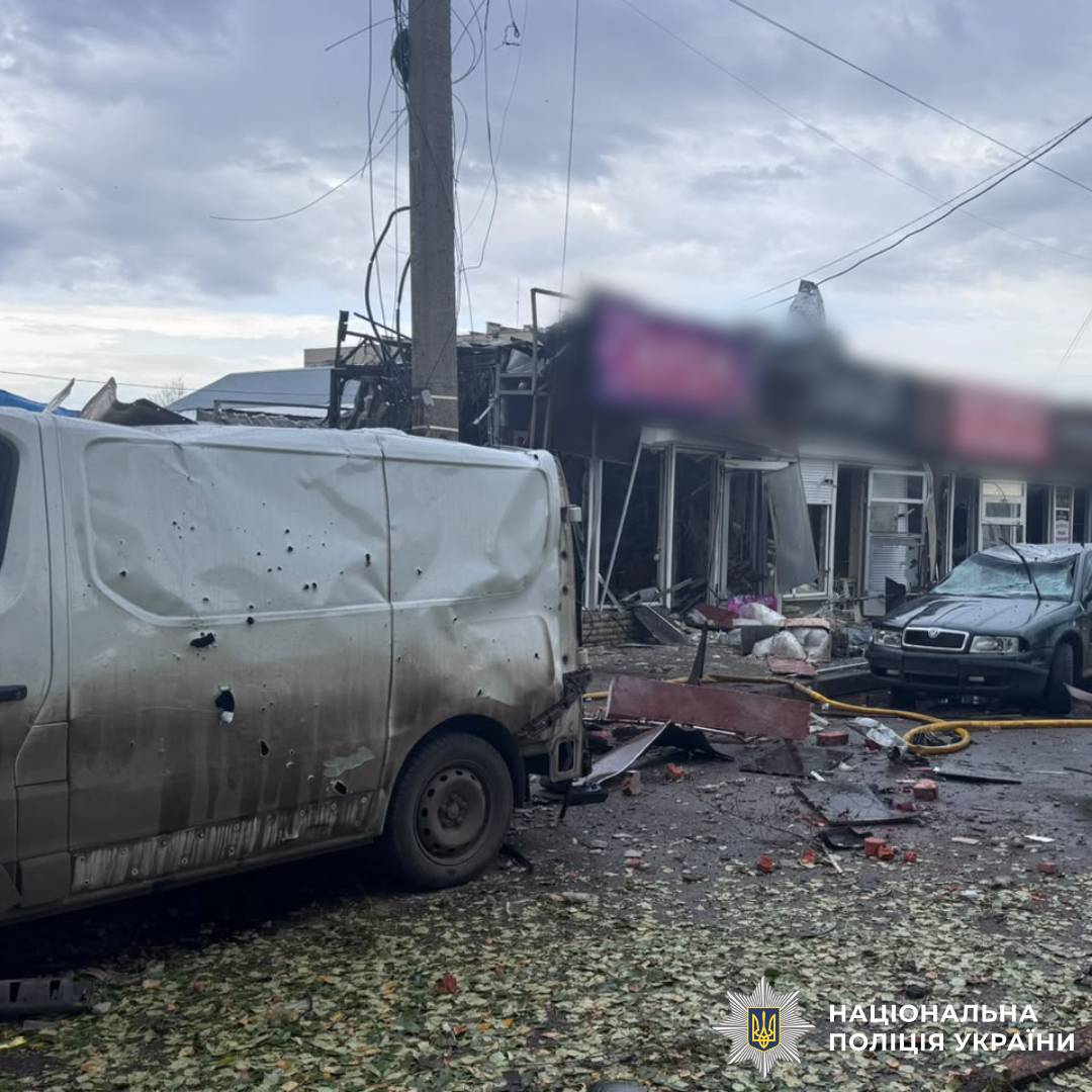 На фото наслідки ворожого обстрілу