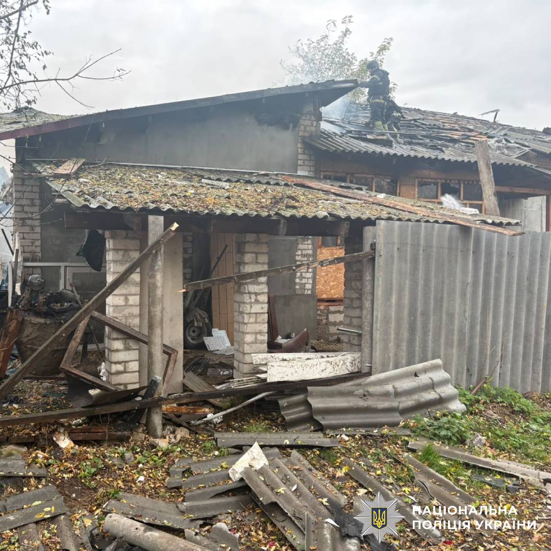 На фото наслідки ворожого обстрілу