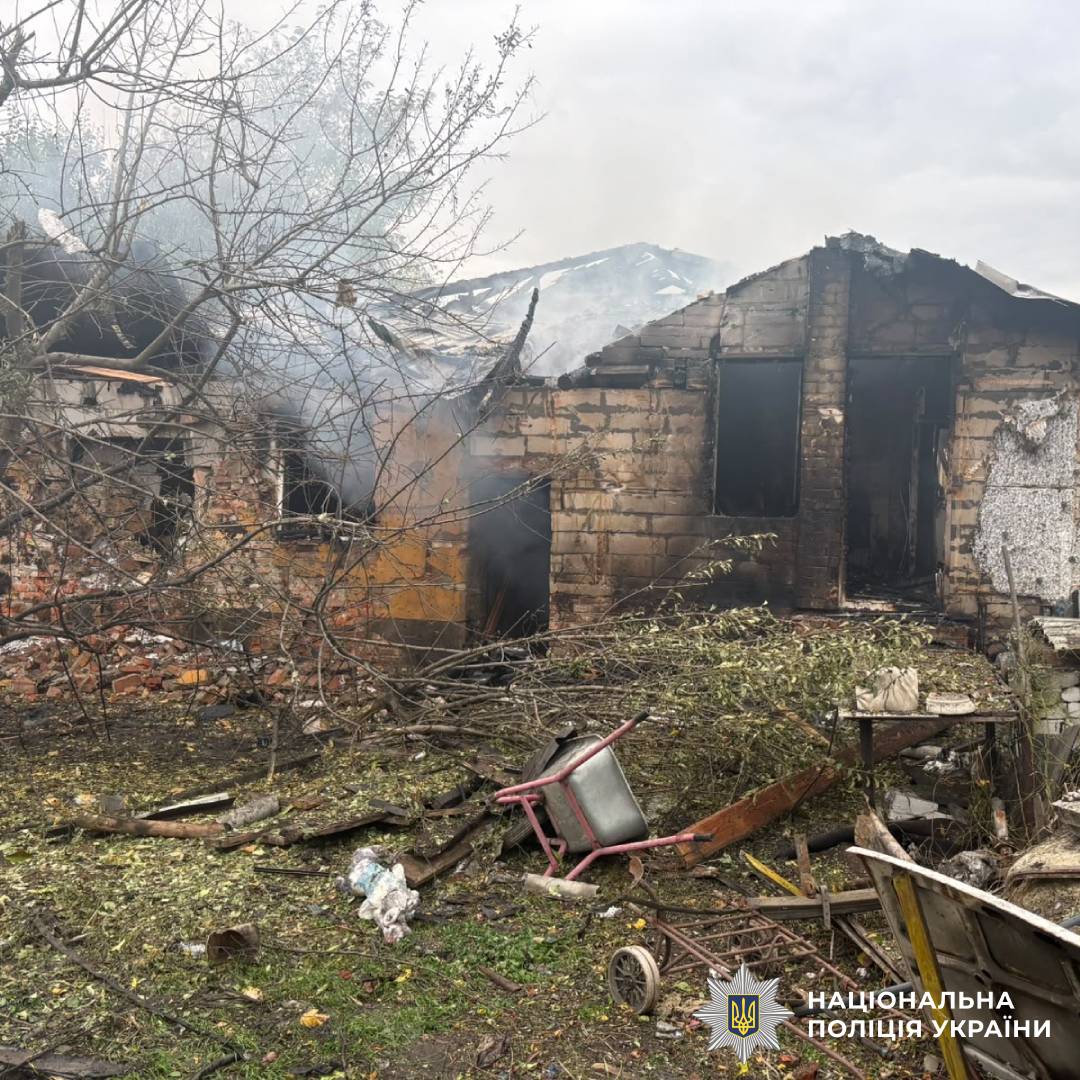 На фото наслідки ворожого обстрілу