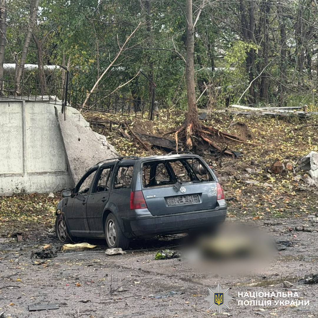 На фото наслідки ворожого обстрілу