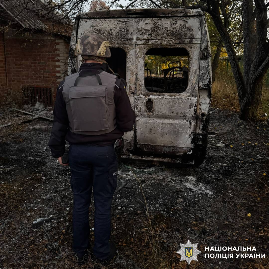 На фото наслідки ворожого обстрілу