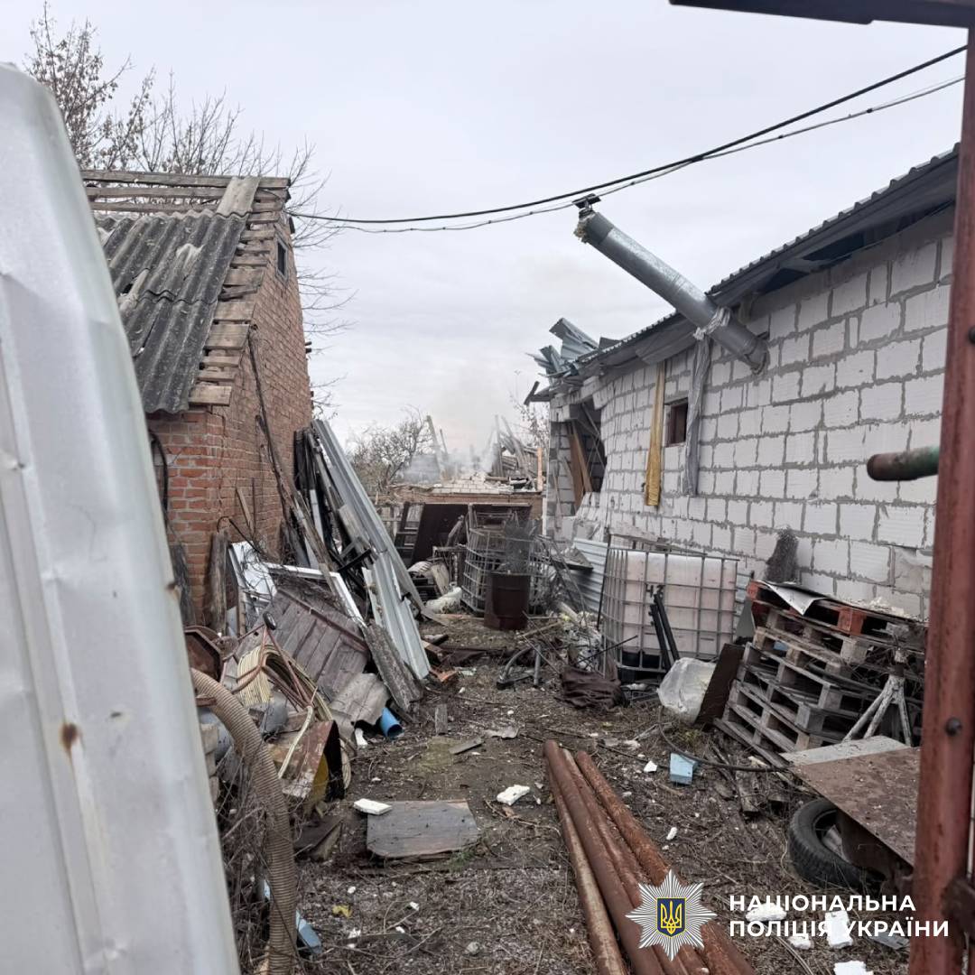На фото наслідки ворожого обстрілу