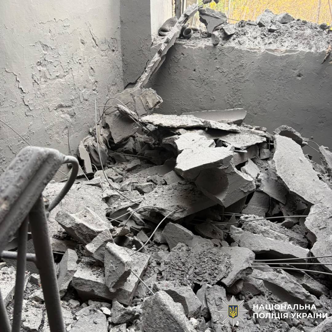 На фото наслідки ворожого обстрілу