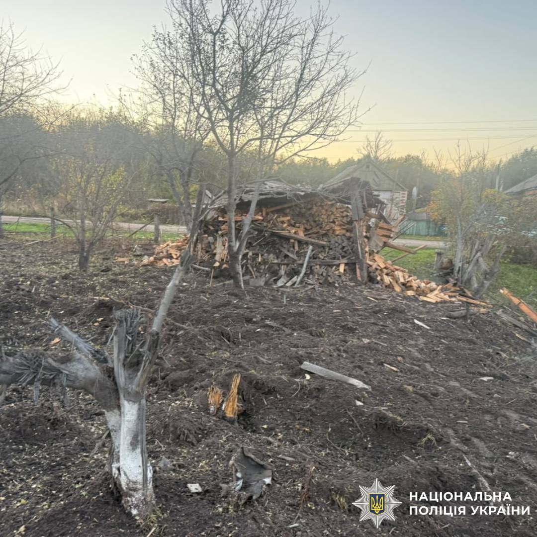На фото наслідки ворожого обстрілу