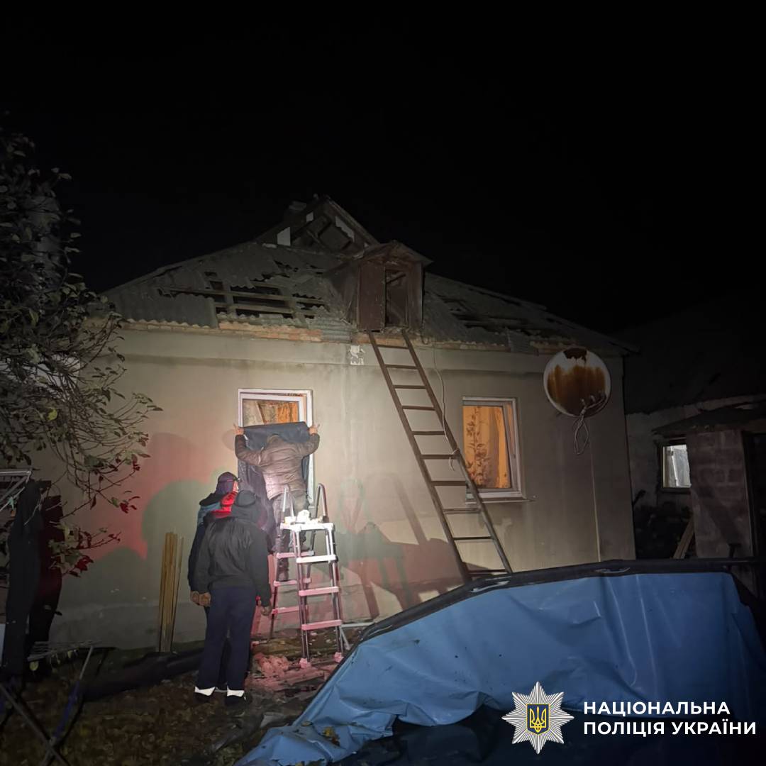 На фото наслідки ворожого обстрілу