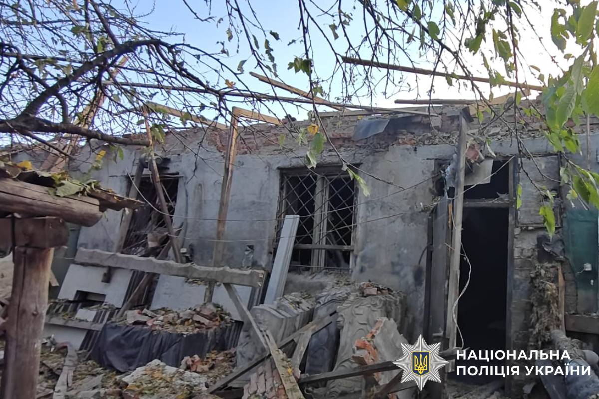 На фото наслідки ворожого обстрілу
