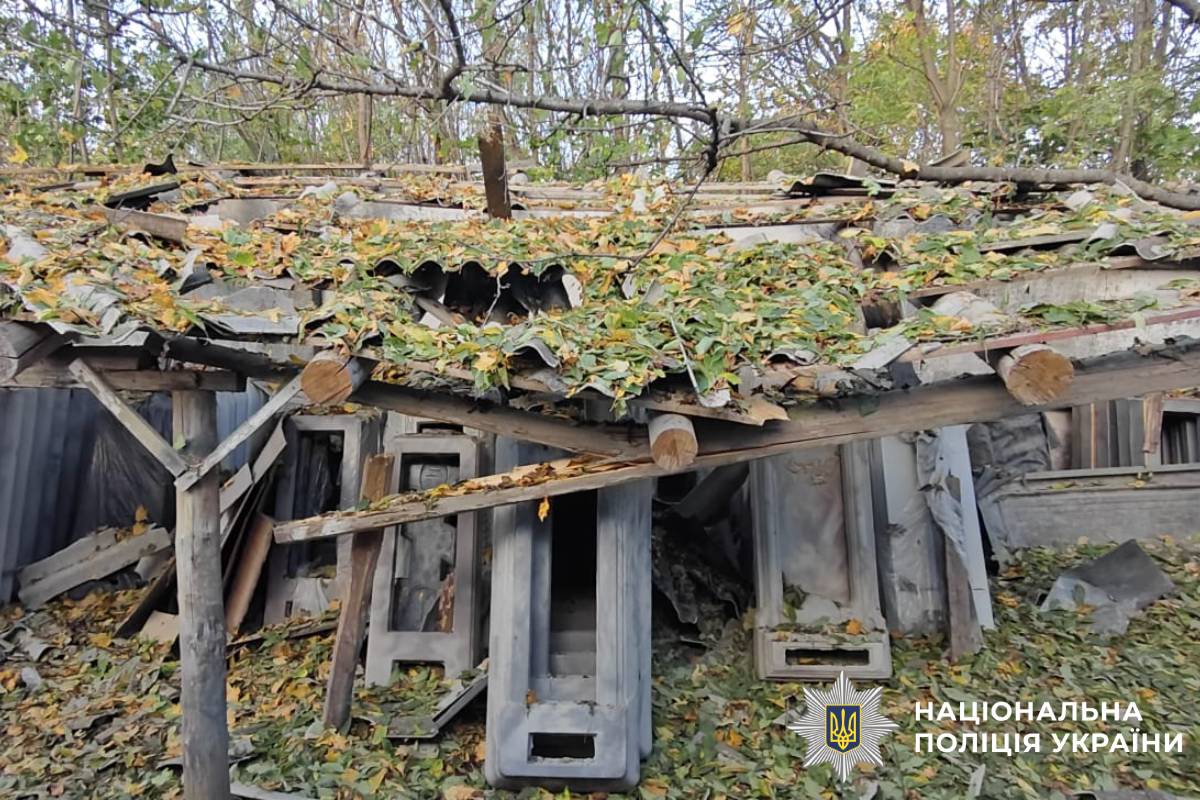 На фото наслідки ворожого обстрілу