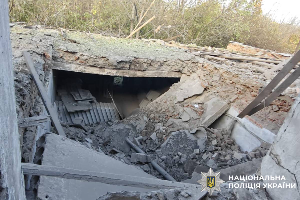 На фото наслідки ворожого обстрілу