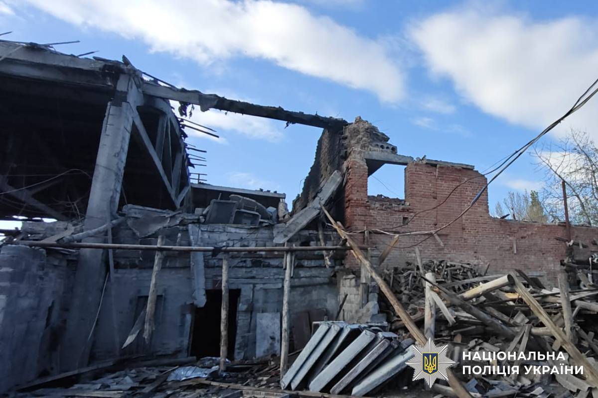 На фото наслідки ворожого обстрілу