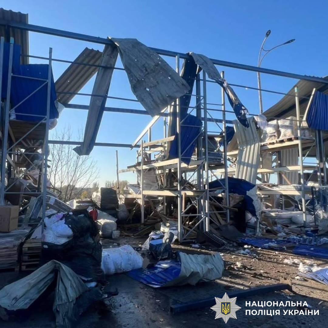 На фото наслідки ворожого обстрілу
