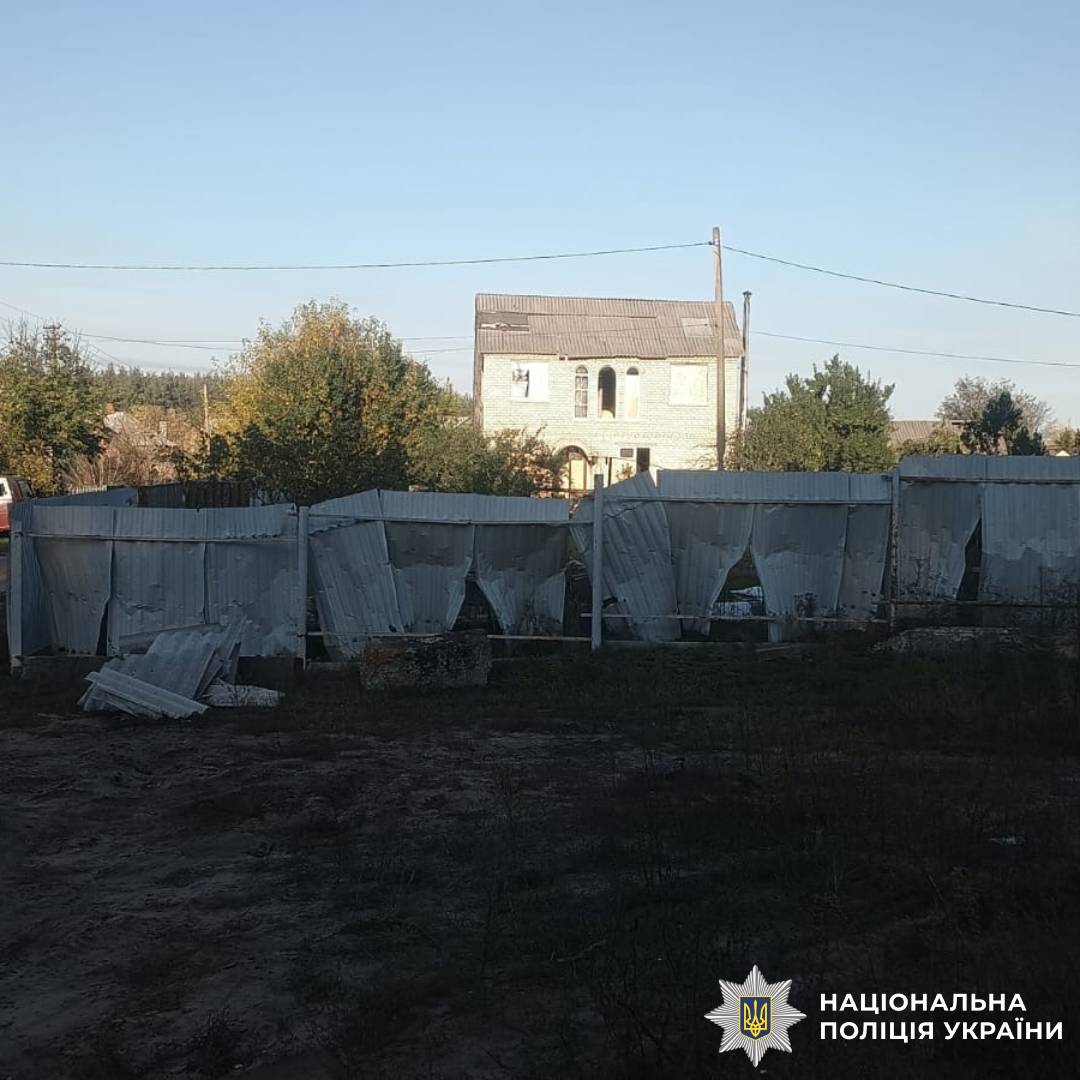На фото наслідки ворожого обстрілу