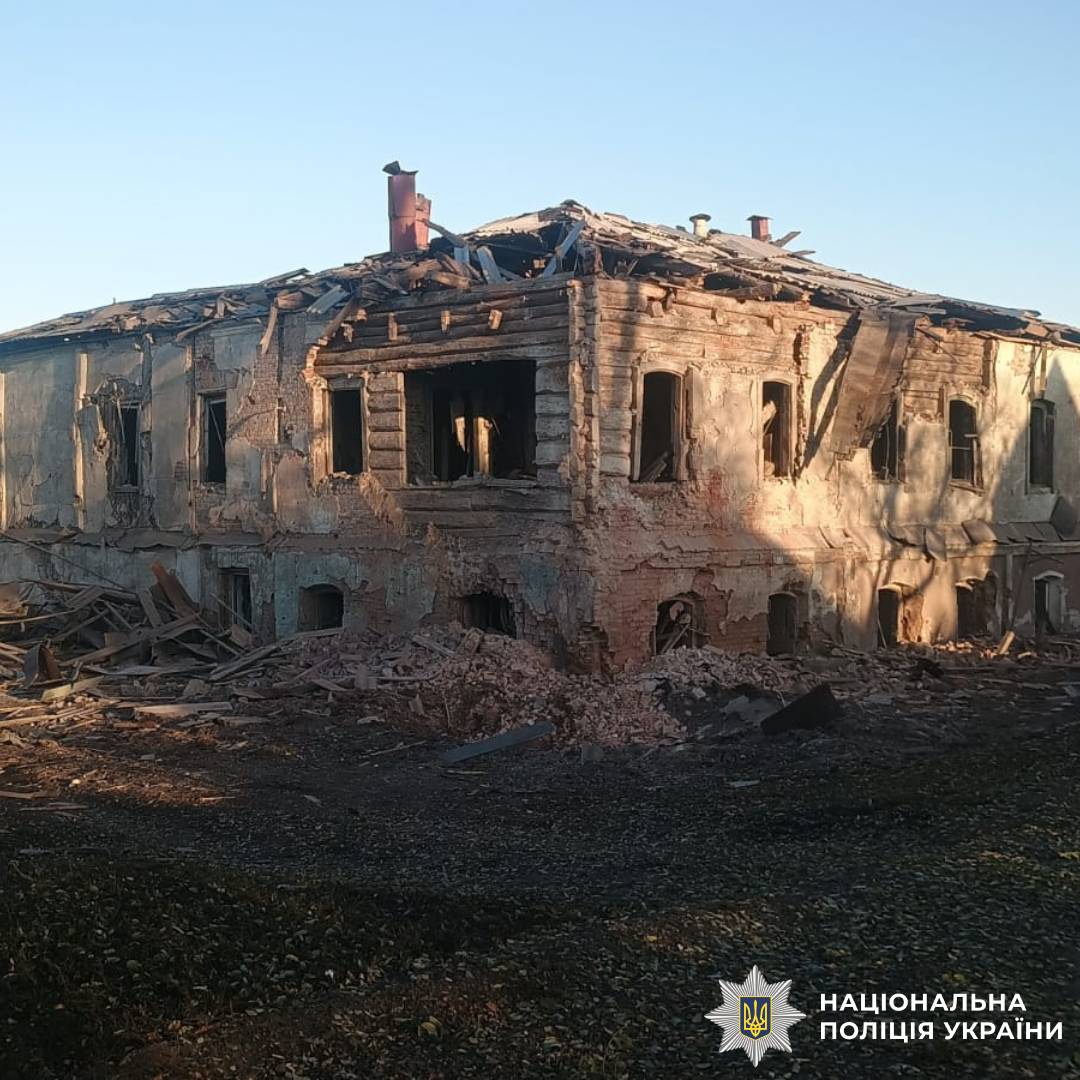 На фото наслідки ворожого обстрілу