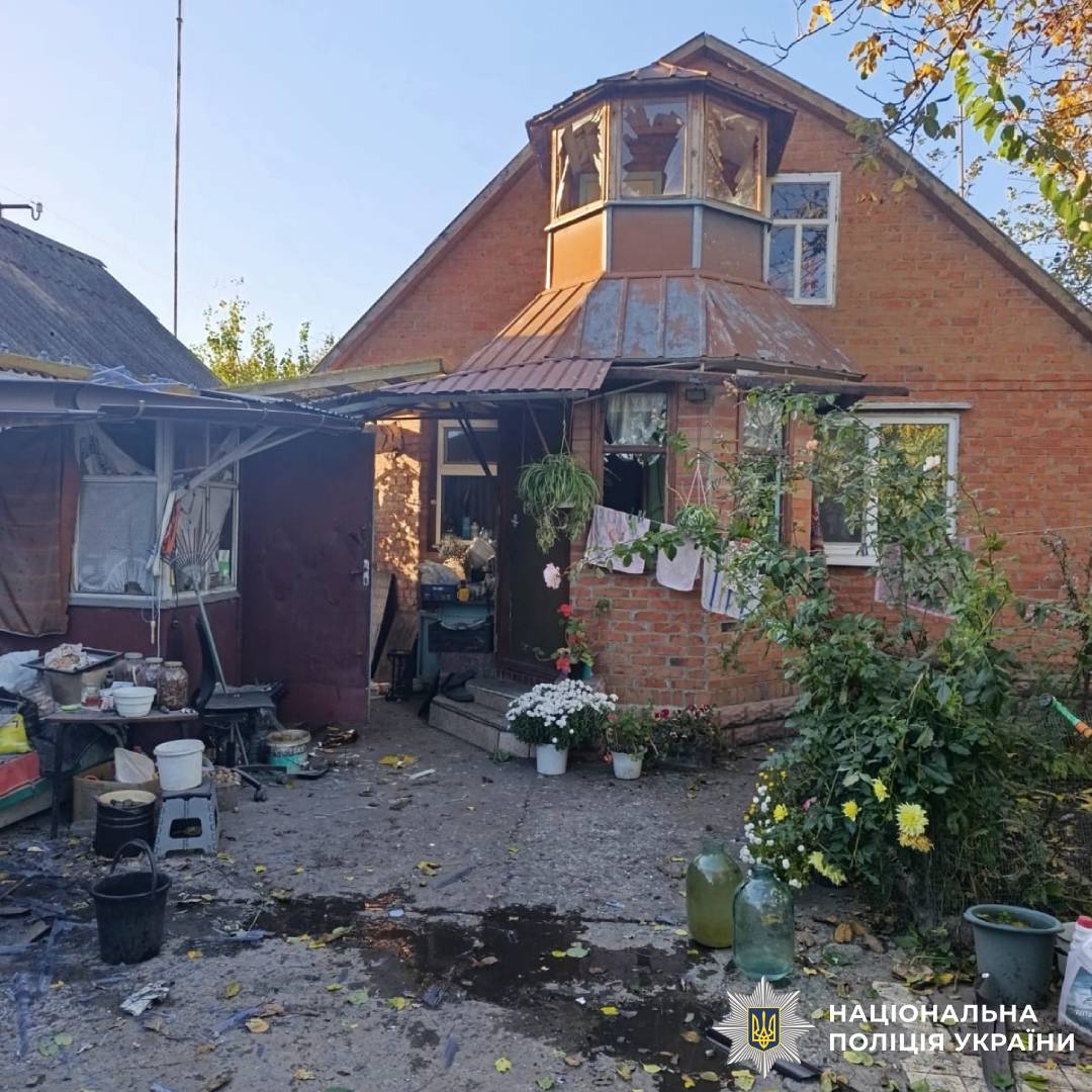 На фото наслідки ворожого обстрілу