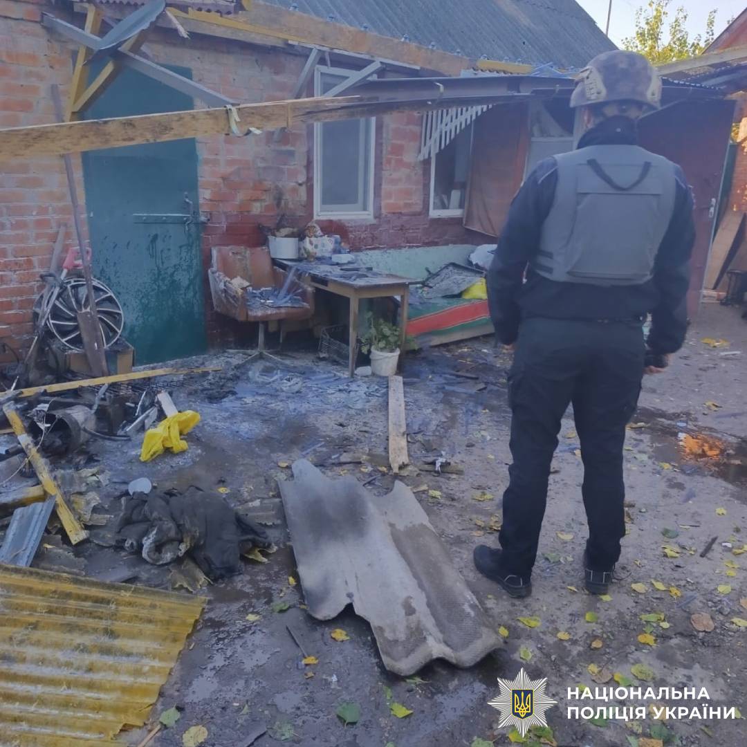 На фото наслідки ворожого обстрілу