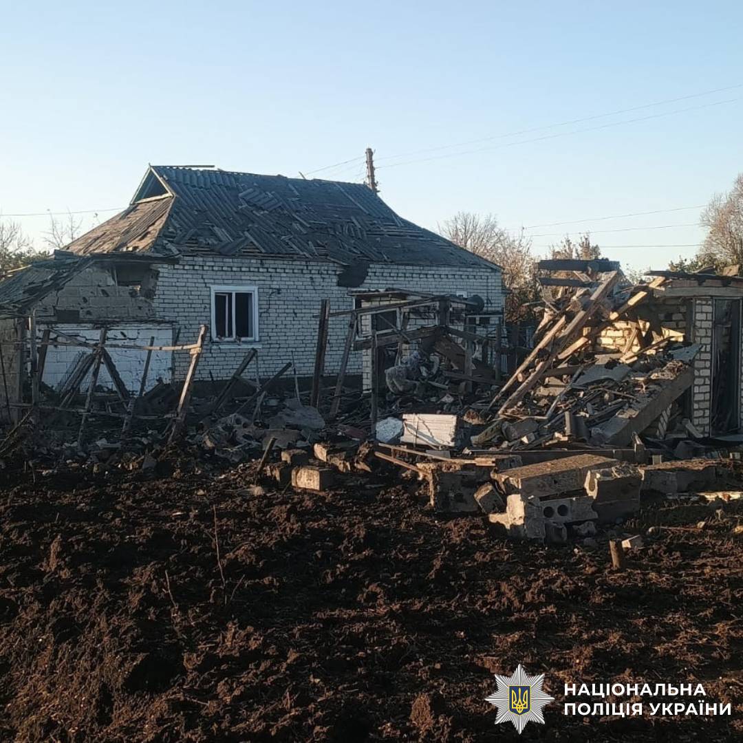 На фото наслідки ворожого обстрілу