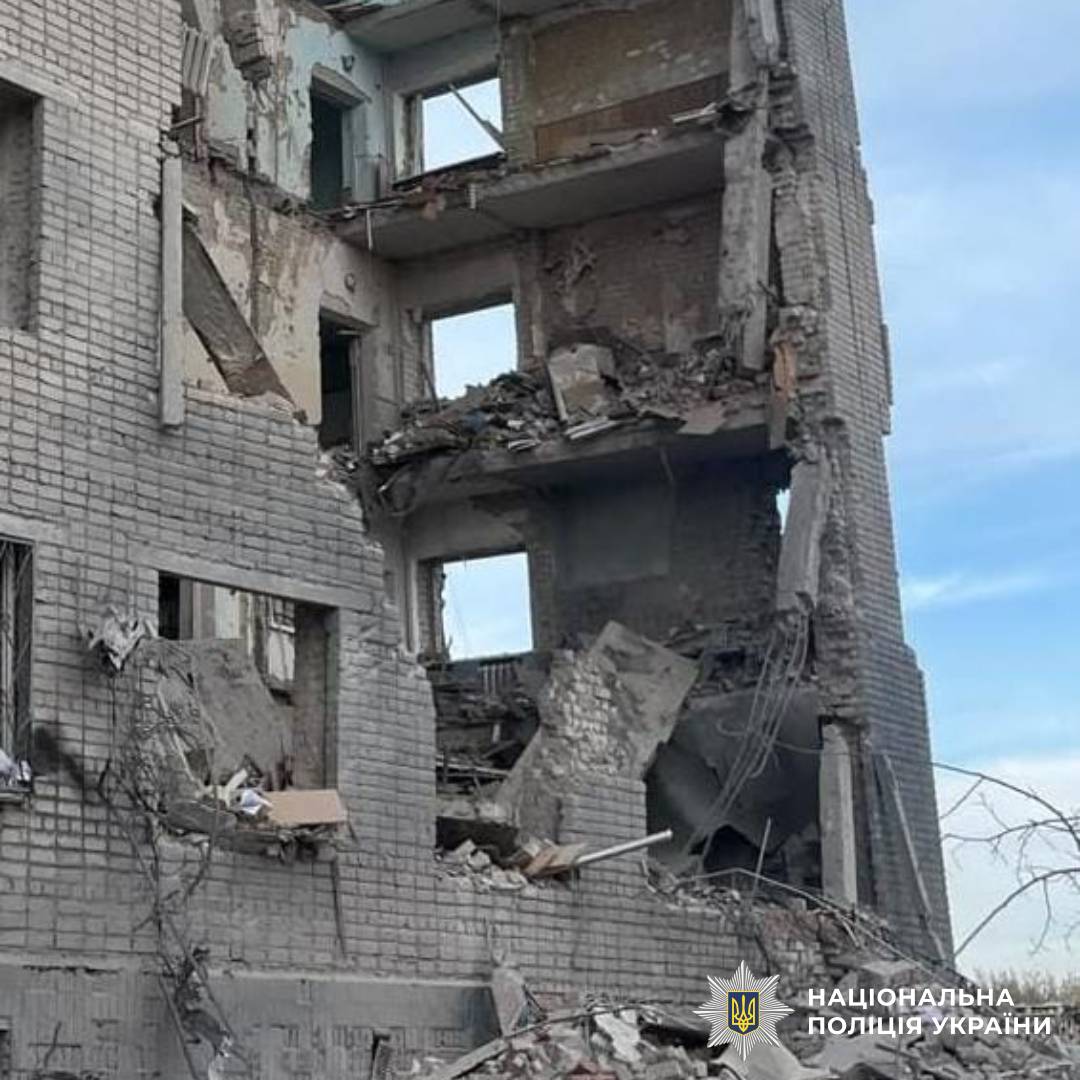На фото наслідки ворожого обстрілу
