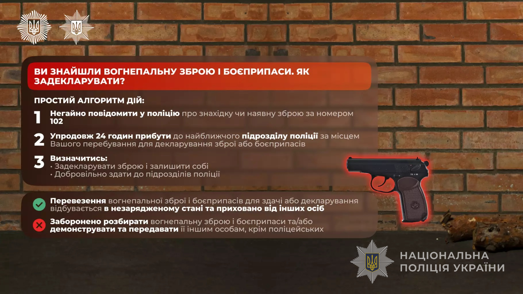 що потрібно знати про декларування зброї
