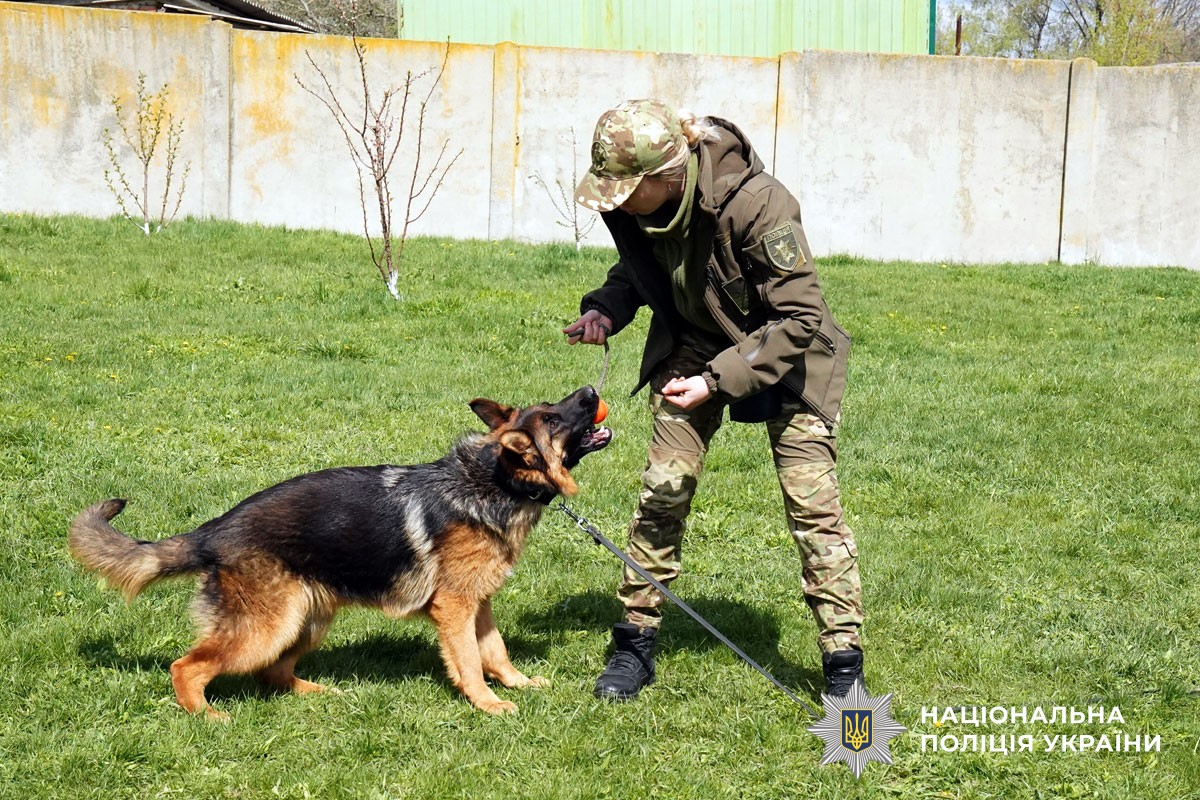 Кінолог із собакою Ріанною