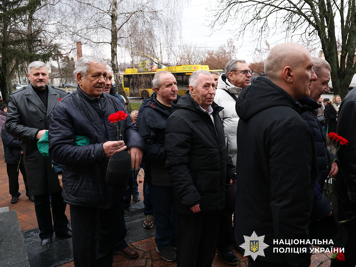 Учасники заходу із вшанування ліквідаторів ЧАЕС