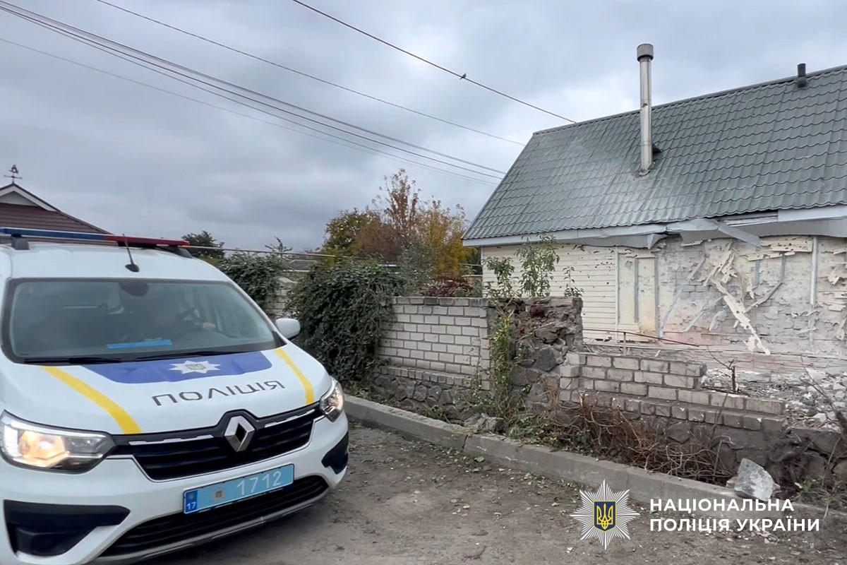 Поліція на місці обстрілу