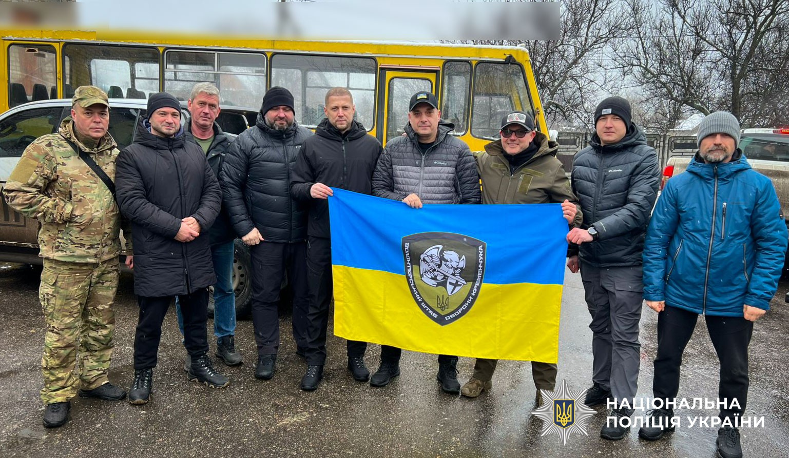 Загальне фото під час візиту на передову