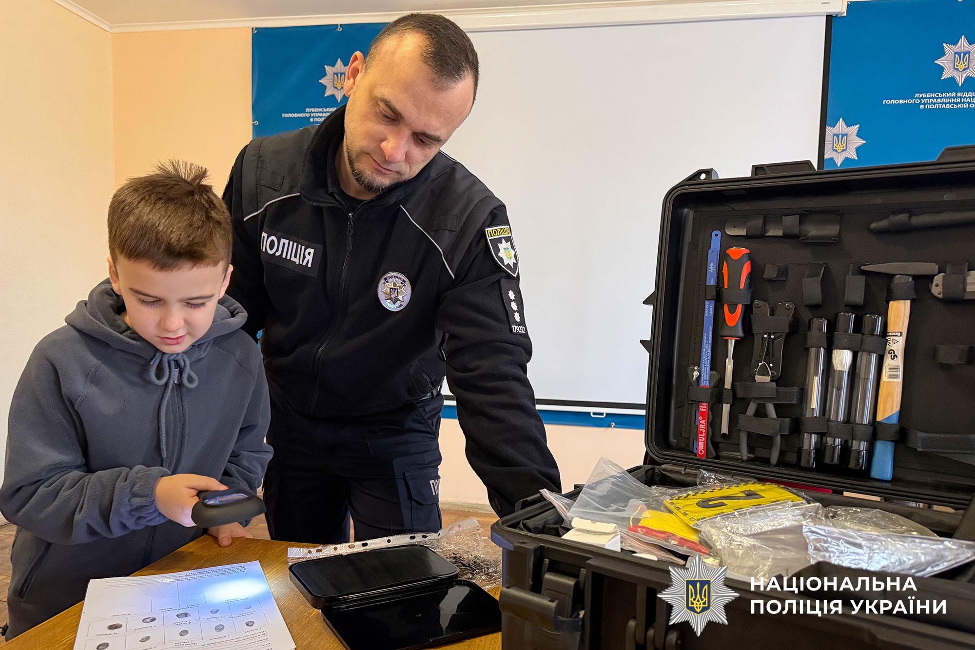У Лубнах школярам розповідали про специфіку роботи поліції в умовах воєнного стану