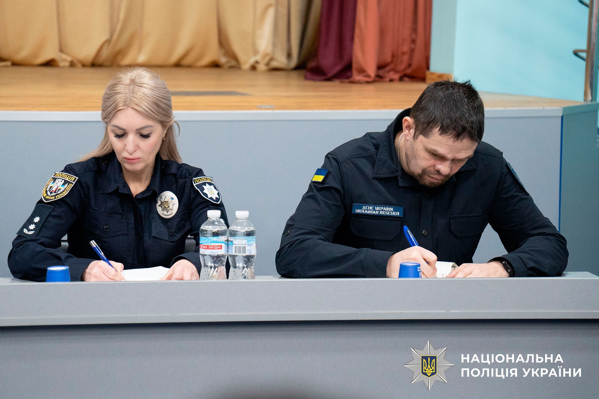 редставниця Департаменту головної інспекції та дотримання прав людини Національної поліції України Наталія Нечепуренко та помічник начальника ДСНС з ветеранських питань Дмитро Кербут