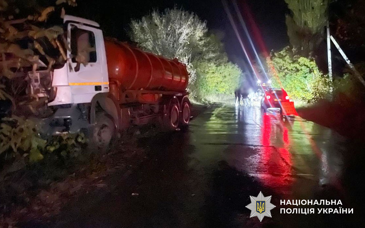 Місце скоєння ДТП у Миргородському районі