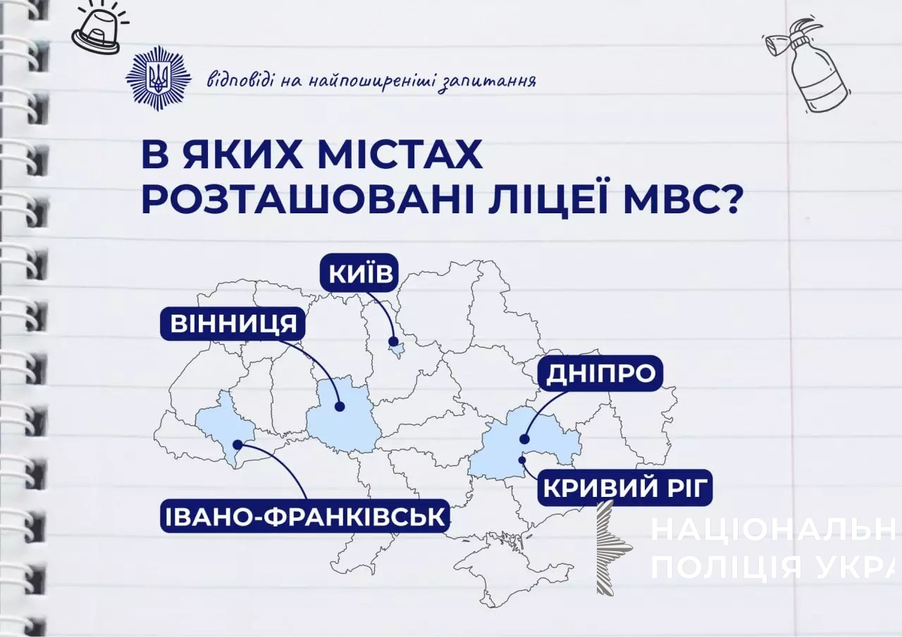 запрошуємо до вступу в ліцеї безпекового спрямування та національно-патріотичного виховання мвс україни