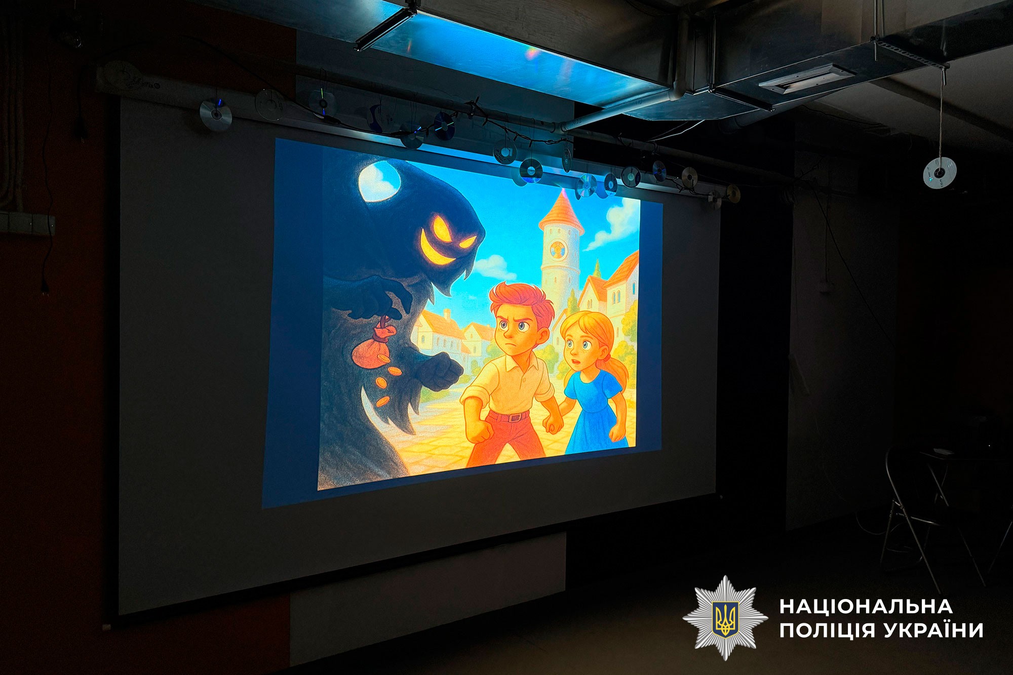 Представники відділу запобігання корупції поліції Полтавщини презентували учням п’ятого та сьомого класів Терешківського ліцею Полтавського району антикорупційну казку «Світло над Чесляндією»