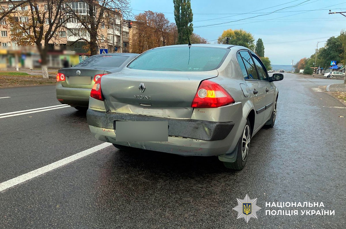 Автомобіль Megane, що причетний до ДТП