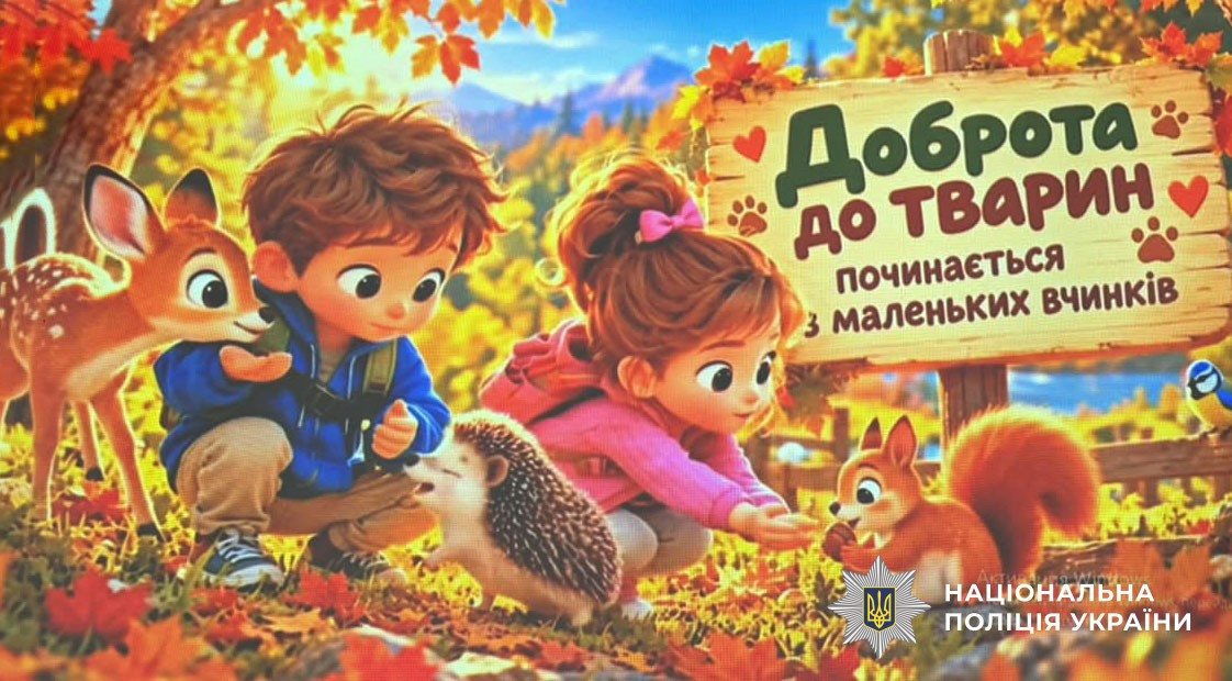 Про дружбу та особливий зв’язок між людиною і твариною: на Полтавщині поліцейська підготувала для дітей інтерактив