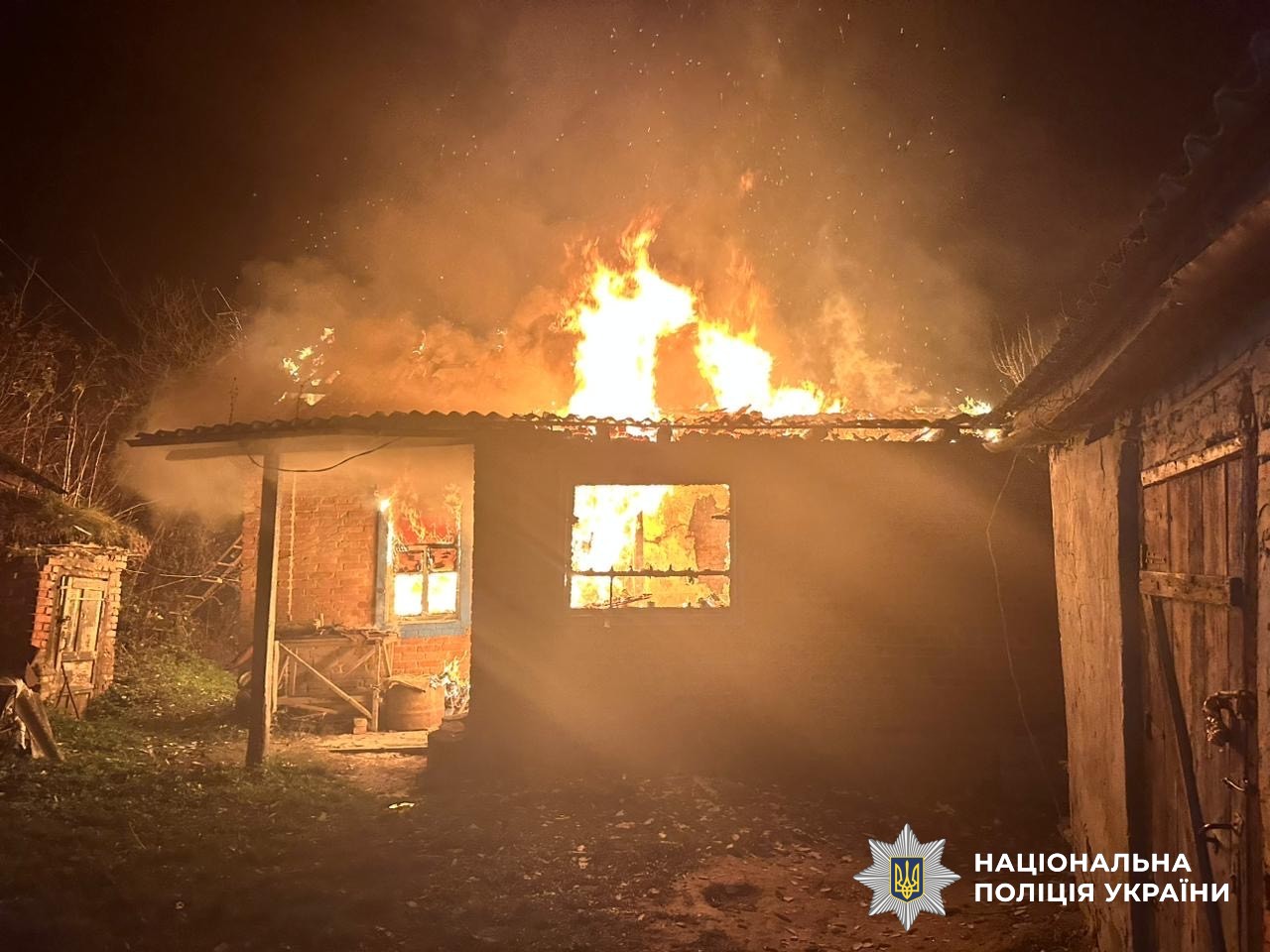 місце пожежі