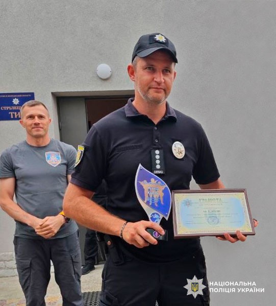 поліцейський отримав грамоту