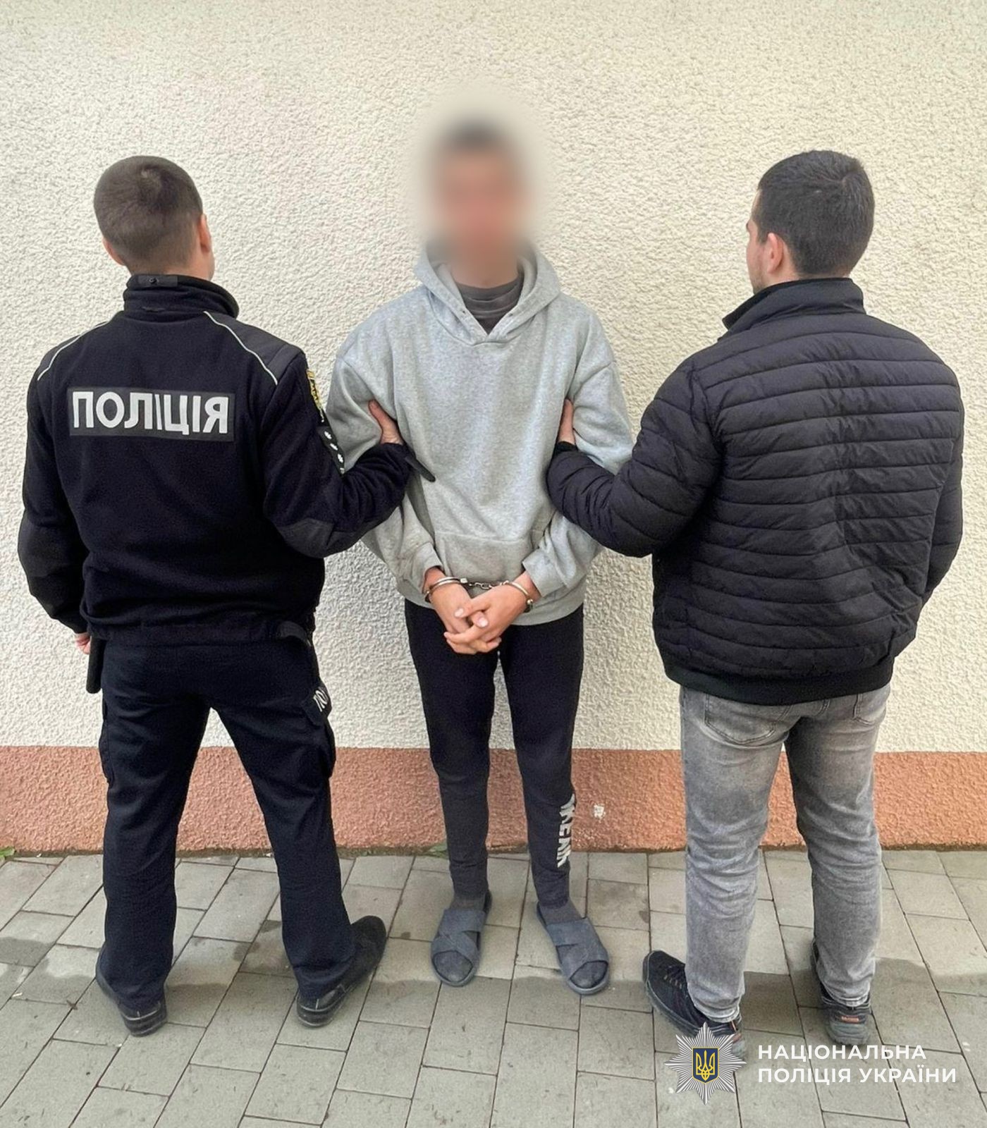 Поліцейські та підозрюваний у скоєнні смертельної ДТП