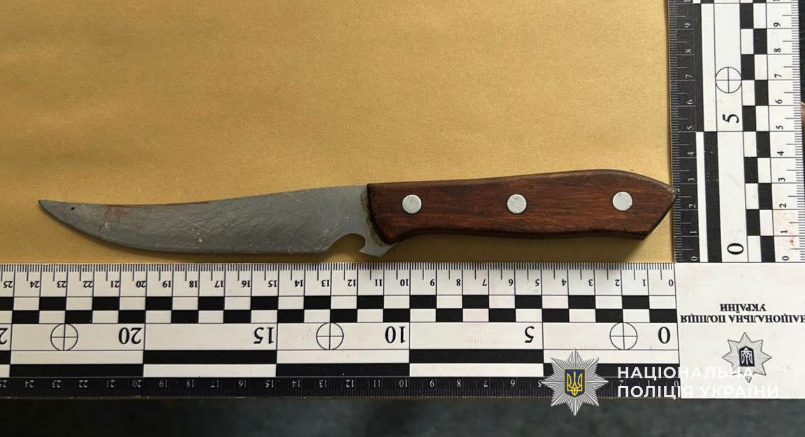 ніж, яким жінка поранила співмешканця