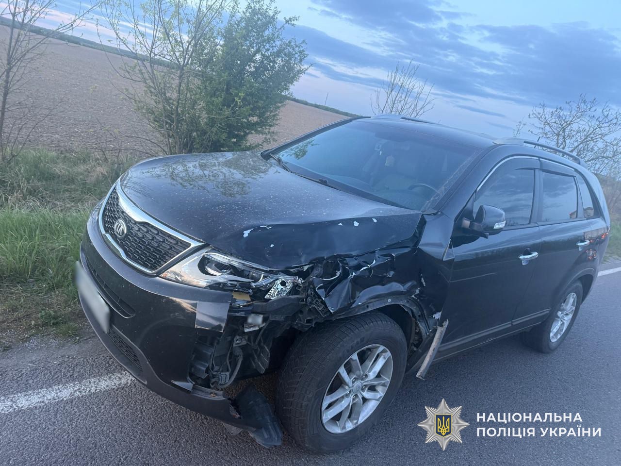 Автомобіль «KIA» внаслідок ДТП