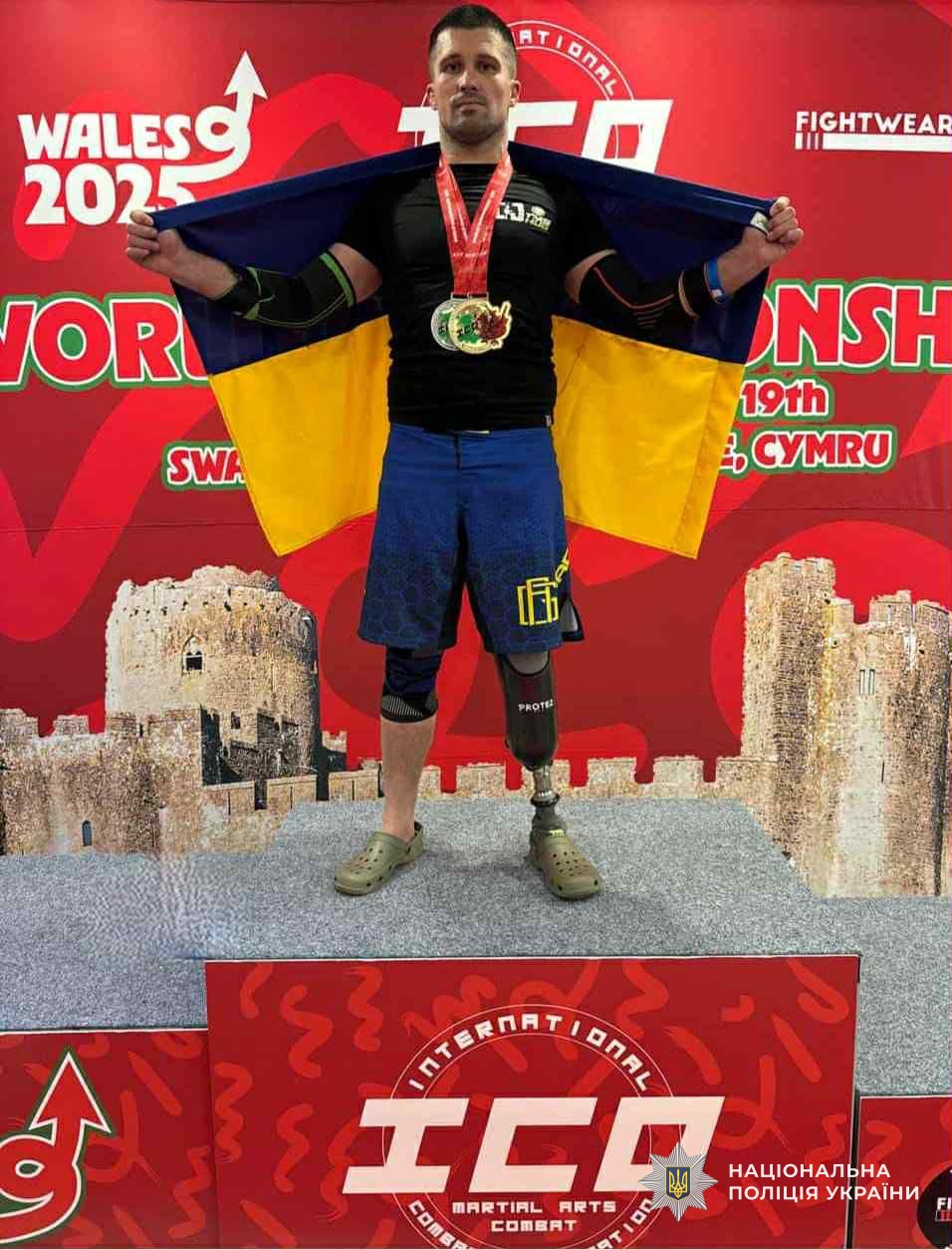 Ветеран війни Владислав Горнодь став чемпіоном світу ICO World Championships 2025 середній вазі