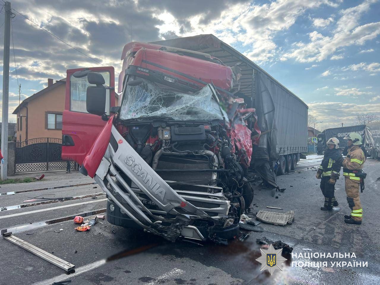 Автомобіль «SCANIA» внаслідок ДТП